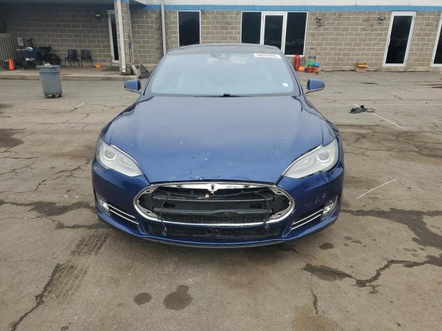 5YJSA1E28FF109547 - 2015 TESLA MODEL S BLUE photo 5