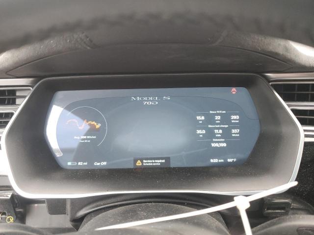 5YJSA1E28FF109547 - 2015 TESLA MODEL S BLUE photo 9