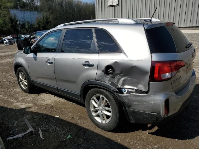 5XYKT4A63EG485956 - 2014 KIA SORENTO LX GRAY photo 2