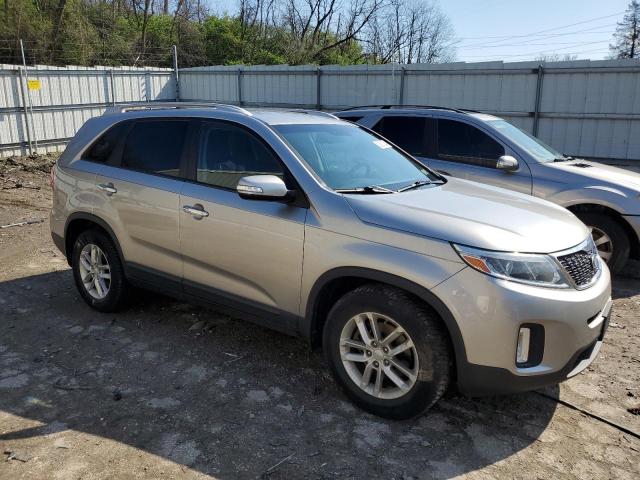 5XYKT4A63EG485956 - 2014 KIA SORENTO LX GRAY photo 4