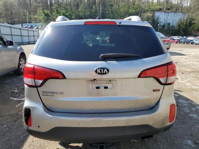 5XYKT4A63EG485956 - 2014 KIA SORENTO LX GRAY photo 6