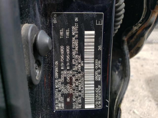 JTEBU5JR3G5361707 - 2016 TOYOTA 4RUNNER SR5/SR5 PREMIUM 黑色 照片 13