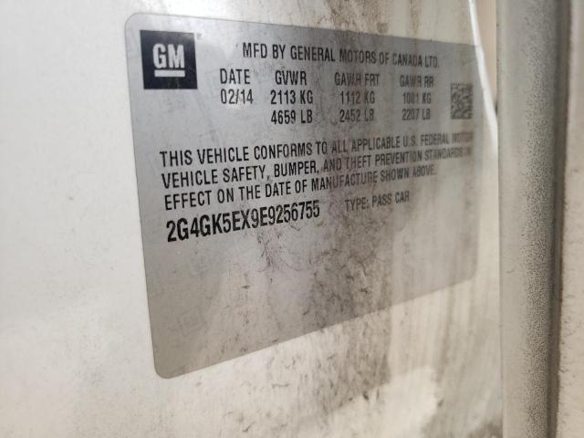 2G4GK5EX9E9256755 - 2014 BUICK REGAL WHITE photo 12