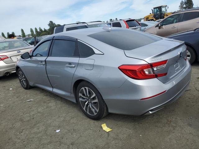 1HGCV3F15MA016647 - 2021 HONDA ACCORD HYBRID SILVER photo 2