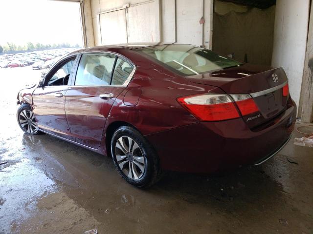 1HGCR2F30DA108474 - 2013 HONDA ACCORD LX BURGUNDY photo 2