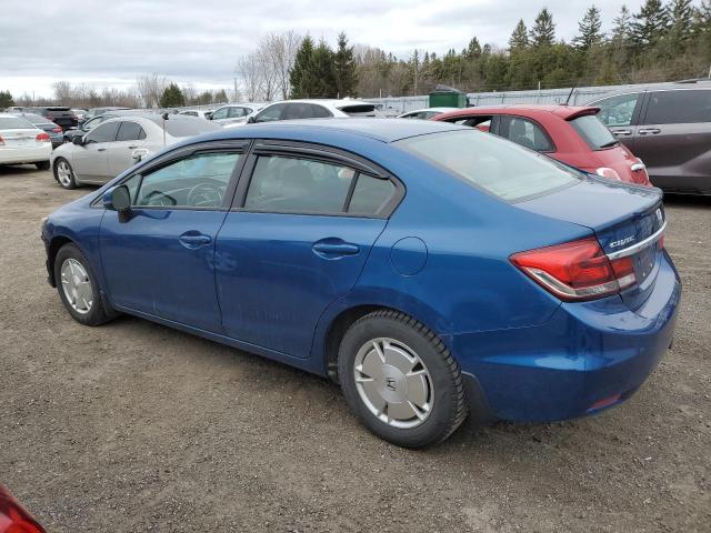 2HGFB2E42DH011564 - 2013 HONDA CIVIC LX ლურჯი ფოტო 2