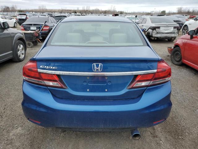 2HGFB2E42DH011564 - 2013 HONDA CIVIC LX ლურჯი ფოტო 6