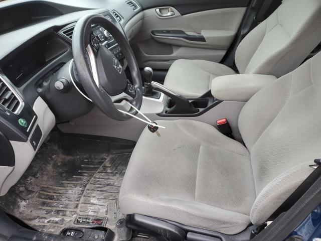 2HGFB2E42DH011564 - 2013 HONDA CIVIC LX ლურჯი ფოტო 7