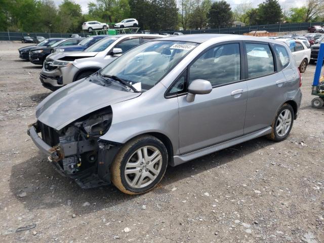 JHMGD37637S050192 - 2007 HONDA FIT S SILVER photo 1