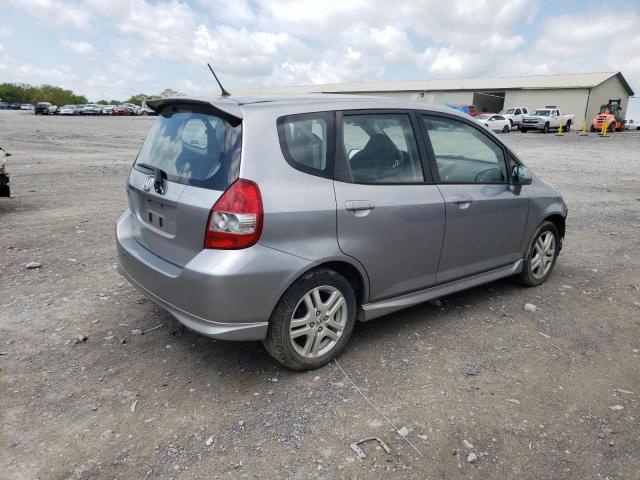 JHMGD37637S050192 - 2007 HONDA FIT S SILVER photo 3