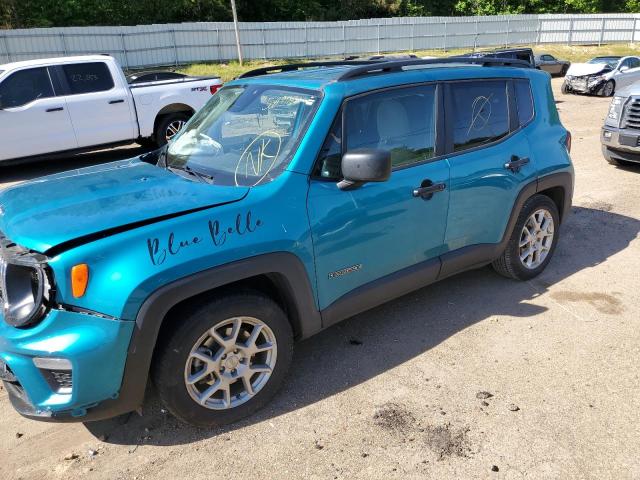 ZACNJAAB9LPL38940 - 2020 JEEP RENEGADE SPORT BLUE photo 1