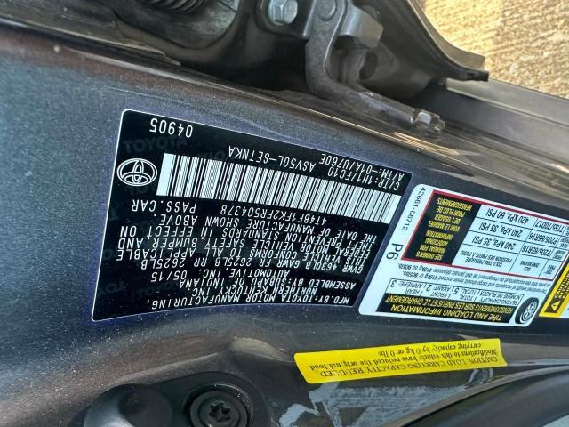 4T4BF1FK2FR504378 - 2015 TOYOTA CAMRY LE CHARCOAL photo 10