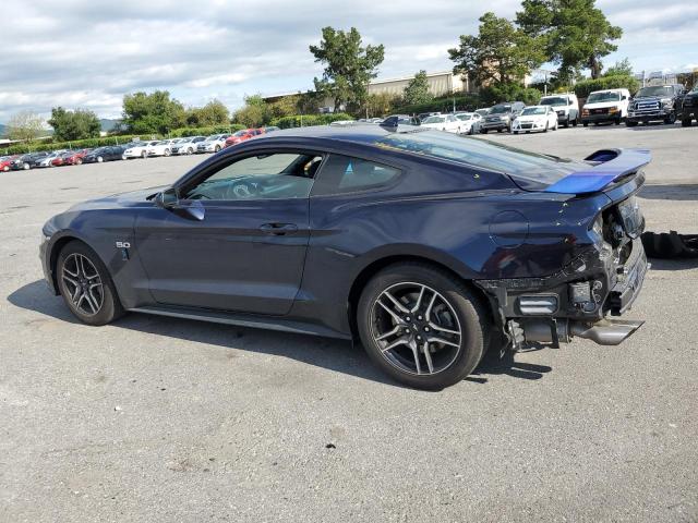 1FA6P8CF5M5148681 - 2021 FORD MUSTANG GT BLUE photo 2