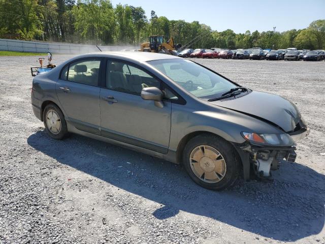 JHMFA36218S031211 - 2008 HONDA CIVIC HYBRID GRAY photo 4