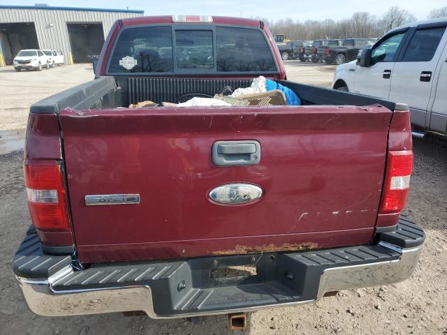 1FTPX04566KC76454 - 2006 FORD F150 RED photo 6