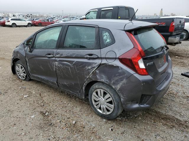 3HGGK5H55FM777285 - 2015 HONDA FIT LX GRAY photo 2