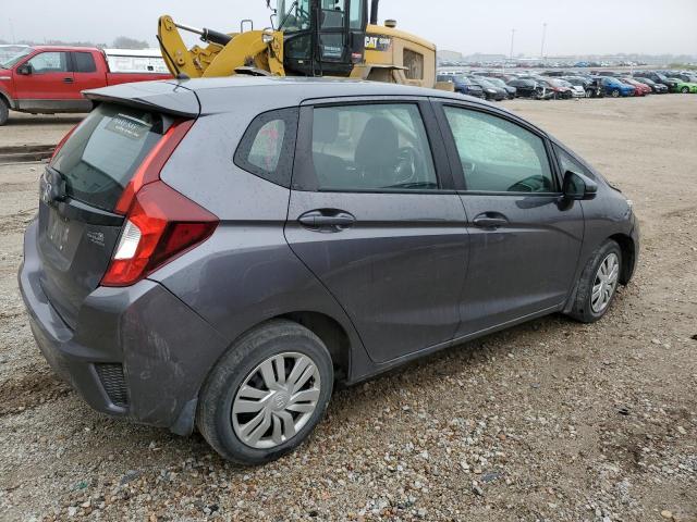 3HGGK5H55FM777285 - 2015 HONDA FIT LX GRAY photo 3