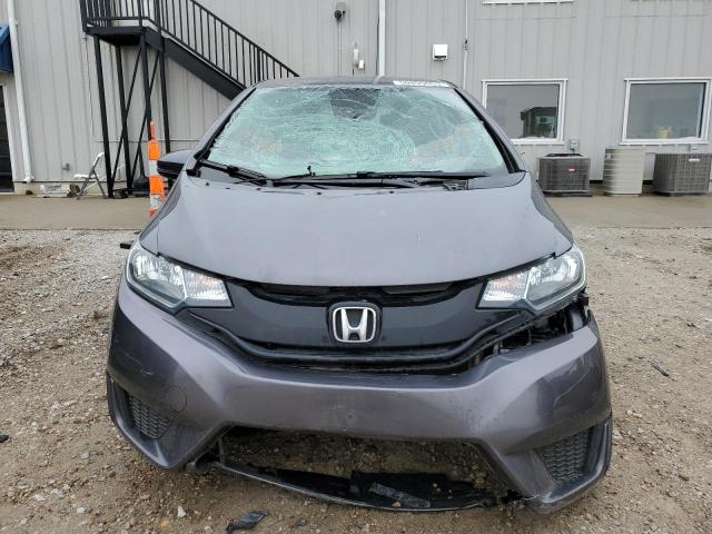 3HGGK5H55FM777285 - 2015 HONDA FIT LX GRAY photo 5