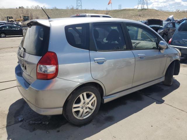 JHMGD38607S057177 - 2007 HONDA FIT S ვერცხლისფერი ფოტო 3
