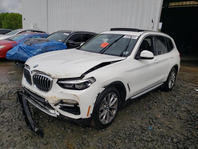 5UXTR9C53KLR08179 - 2019 BMW X3 XDRIVE30I WHITE photo 1