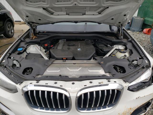 5UXTR9C53KLR08179 - 2019 BMW X3 XDRIVE30I Սպիտակ լուսանկար 12