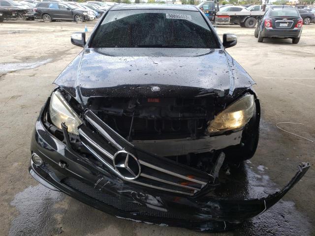 WDDGF56XX9F209762 - 2009 MERCEDES-BENZ C 350 BLACK photo 5