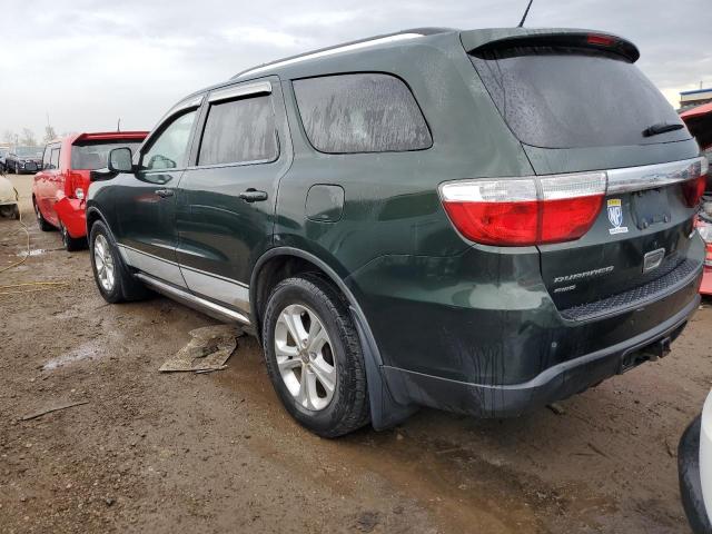 1D4RE4GG1BC732824 - 2011 DODGE DURANGO CREW GREEN photo 2