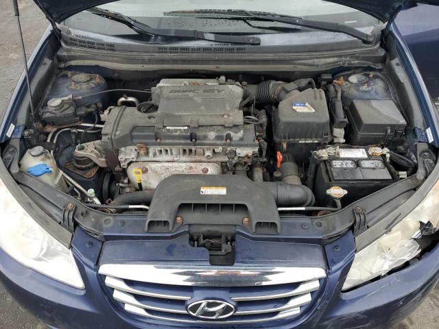 KMHDU4AD9AU196704 - 2010 HYUNDAI ELANTRA BLUE BLUE photo 11