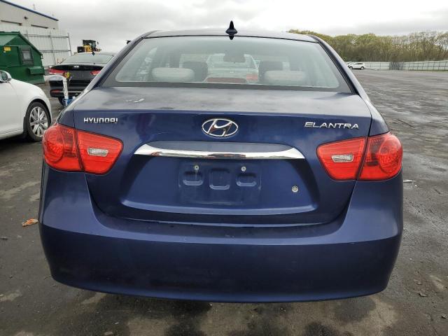 KMHDU4AD9AU196704 - 2010 HYUNDAI ELANTRA BLUE BLUE photo 6