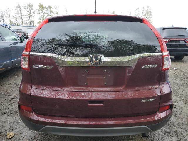 2HKRM4H48GH637418 - 2016 HONDA CR-V SE MAROON photo 6