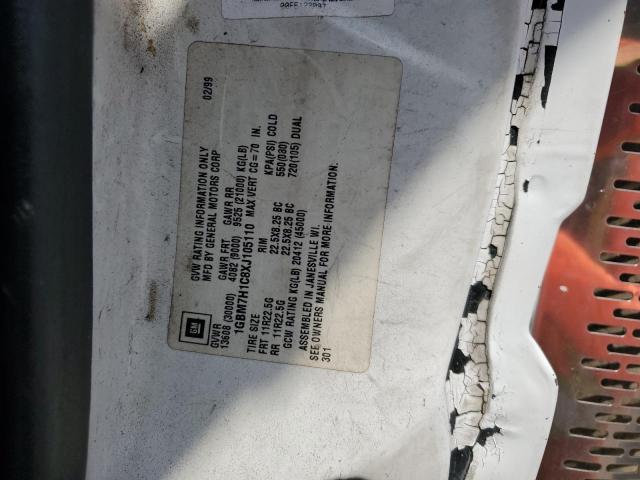 1GBM7H1C8XJ105110 - 1999 CHEVROLET C-SERIES C7H042 WHITE photo 13