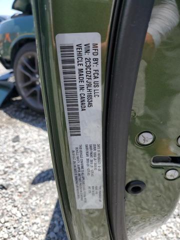2C3CDZFJ9LH165345 - 2020 DODGE CHALLENGER R/T SCAT PACK GREEN photo 13