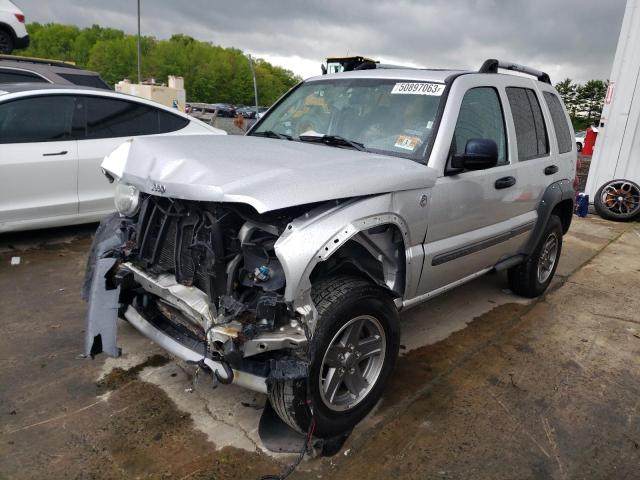 1J4GL38K25W725000 - 2005 JEEP LIBERTY RENEGADE SILVER photo 1