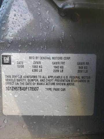 1G1ZH57B49F178937 - 2009 CHEVROLET MALIBU 1LT 灰色 照片 12