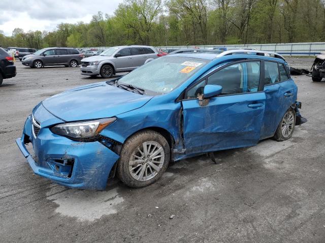 4S3GTAB69J3718868 - 2018 SUBARU IMPREZA PREMIUM BLUE photo 1