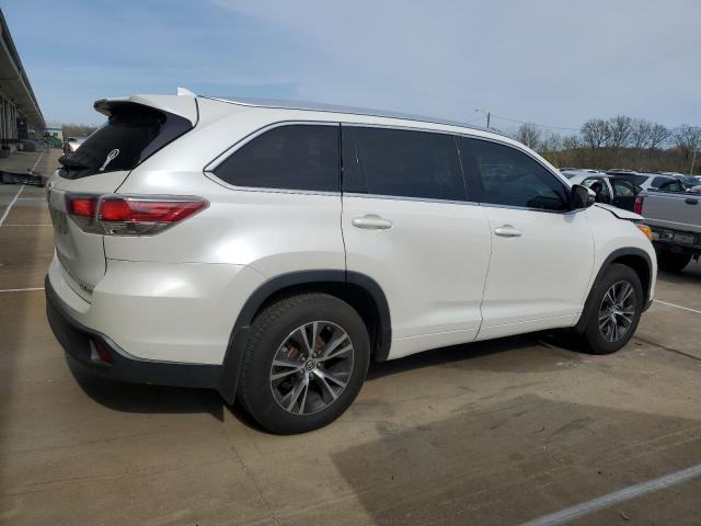 5TDJKRFH2GS300405 - 2016 TOYOTA HIGHLANDER XLE 白色 照片 3