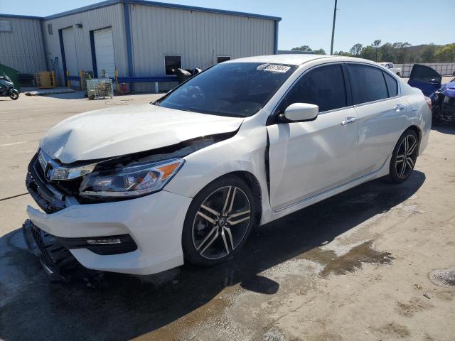 1HGCR2F55HA106842 - 2017 HONDA ACCORD SPORT WHITE photo 1