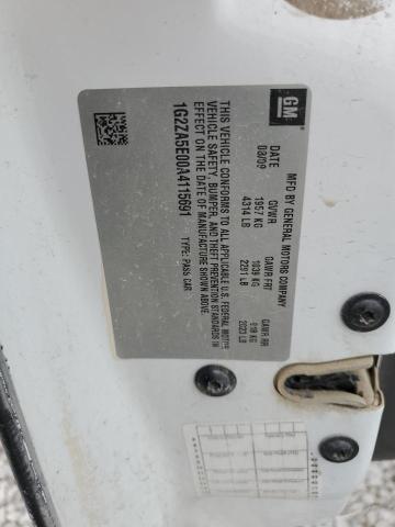 1G2ZA5E00A4115691 - 2010 PONTIAC G6 WHITE photo 12
