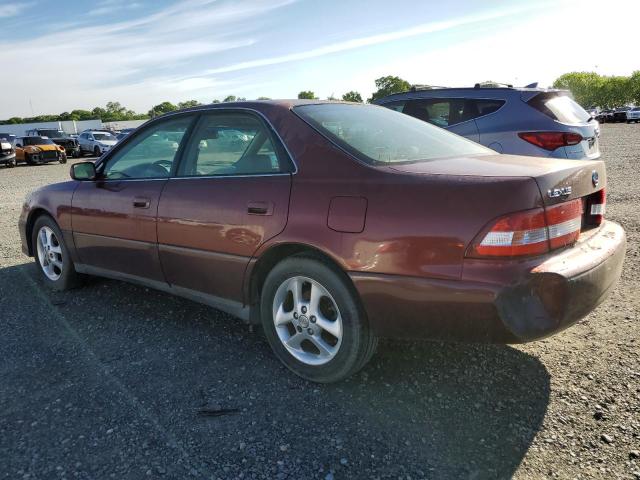 JT8BF28G610328902 - 2001 LEXUS ES 300 BURGUNDY photo 2