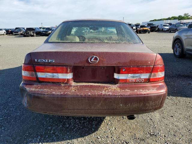 JT8BF28G610328902 - 2001 LEXUS ES 300 BURGUNDY photo 6