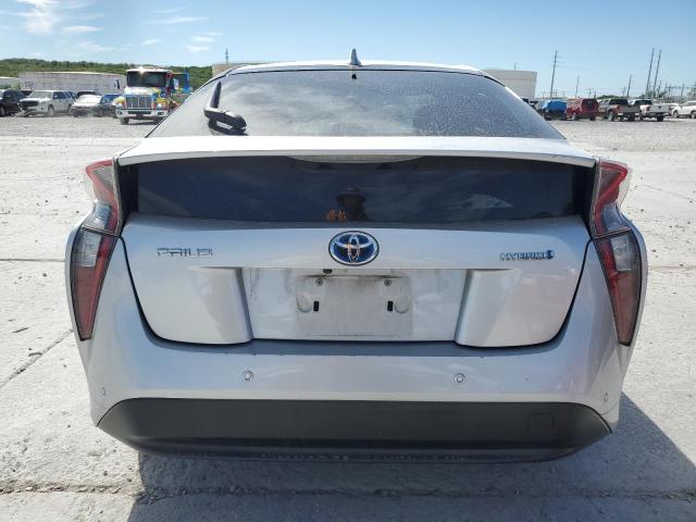 JTDKBRFU1H3047579 - 2017 TOYOTA PRIUS SILVER photo 6