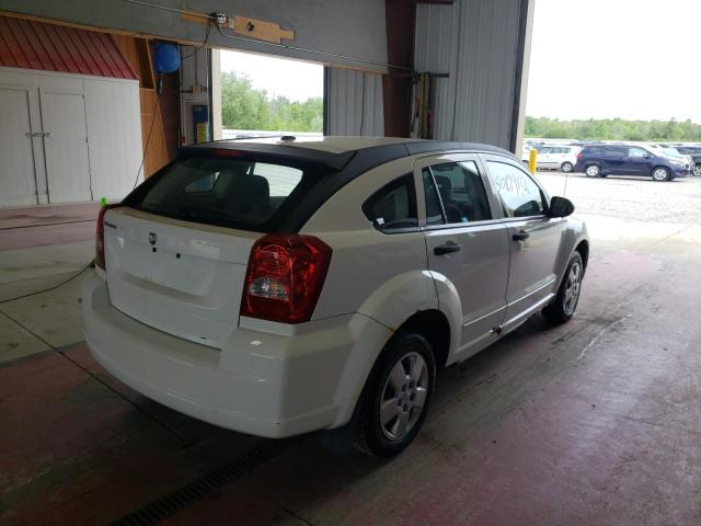 1B3HB28B47D328573 - 2007 DODGE CALIBER WHITE photo 4