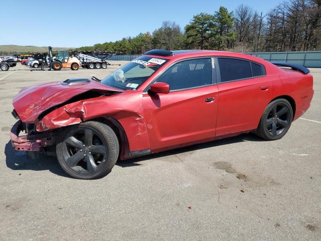 2C3CDXHG2DH594849 - 2013 DODGE CHARGER SXT RED photo 1