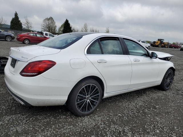 55SWF8EBXKU310919 - 2019 MERCEDES-BENZ C 300 4MATIC WHITE photo 3