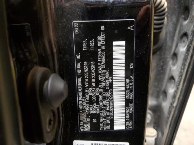 5TDCZRAH8NS126770 - 2022 TOYOTA HIGHLANDER L BLACK photo 13