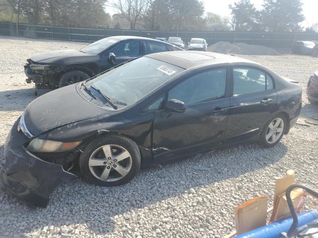 1HGFA16908L085310 - 2008 HONDA CIVIC EXL BLACK photo 1