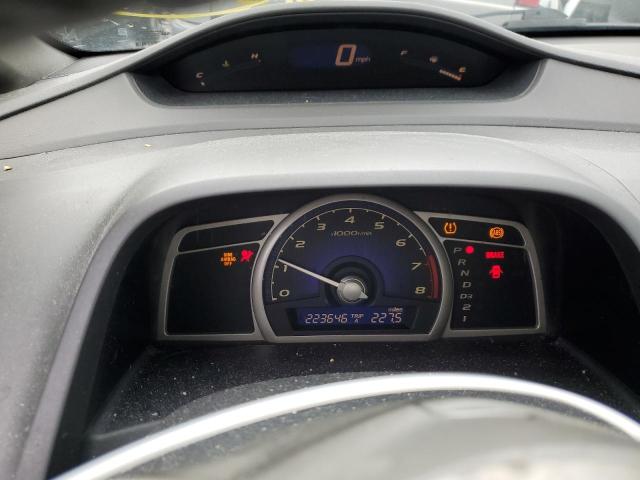 1HGFA16908L085310 - 2008 HONDA CIVIC EXL BLACK photo 9