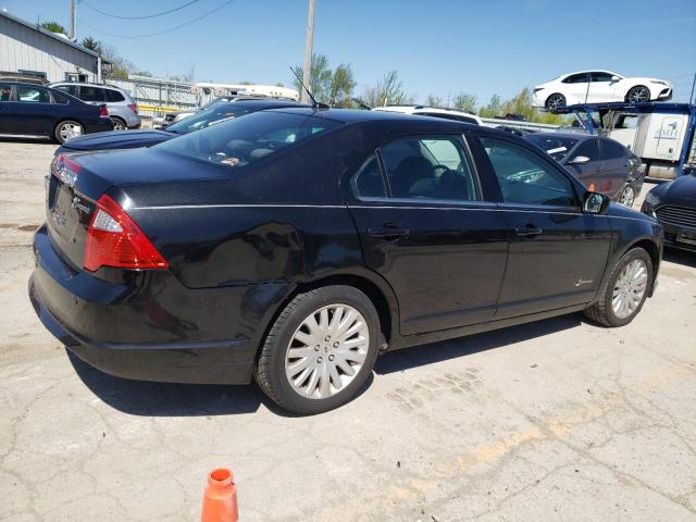 3FADP0L35AR142693 - 2010 FORD FUSION HYBRID BLACK photo 3