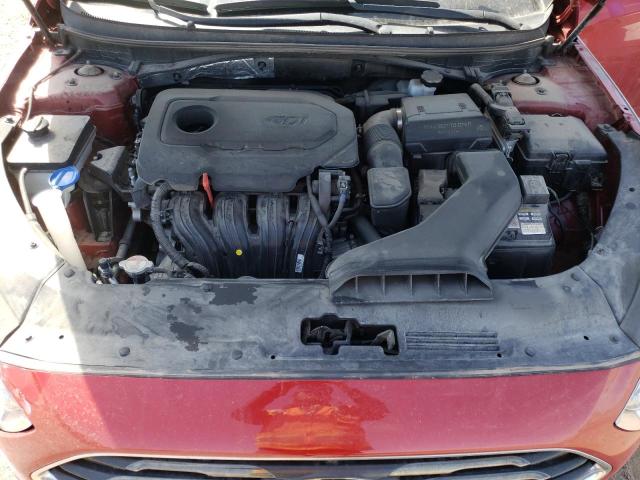 5NPE24AF8KH757969 - 2019 HYUNDAI SONATA SE RED photo 11