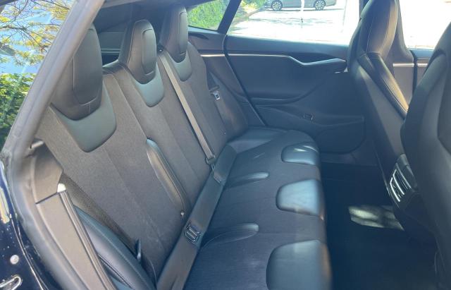 5YJSA1H16EFP58149 - 2014 TESLA MODEL S Կապույտ լուսանկար 6